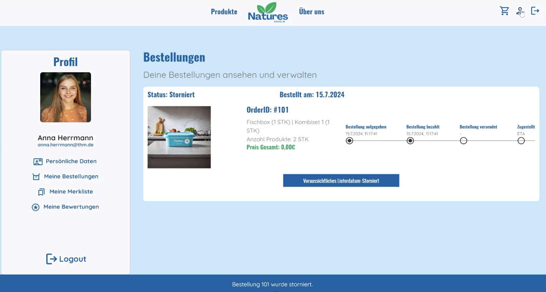Bestellverwaltung