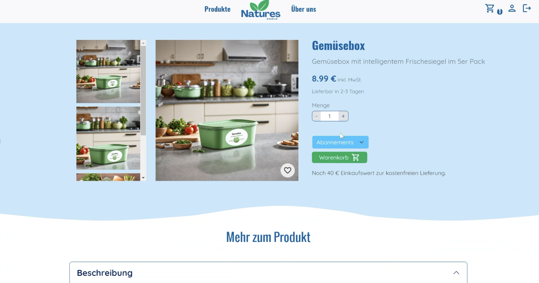 Produktdetailseite